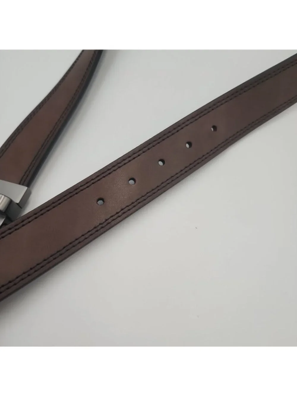 Genuine Leather Mens Size 42 Belt Classic Casual Brown Fits 37-42